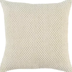 Clearance Kirklands Home Woven Nubby Pillow Ivory