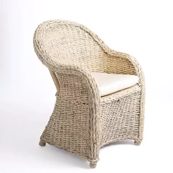 Best Kirklands Home Woven Rattan Dining Chair Ivory