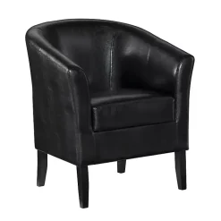 Outlet Kirklands Home Jack Barrel Back Club Chair Black
