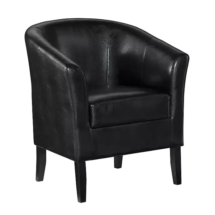 Outlet Kirklands Home Jack Barrel Back Club Chair Black