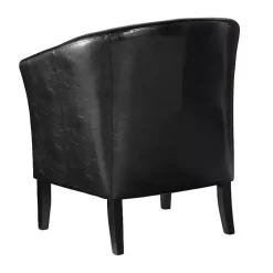 Outlet Kirklands Home Jack Barrel Back Club Chair Black