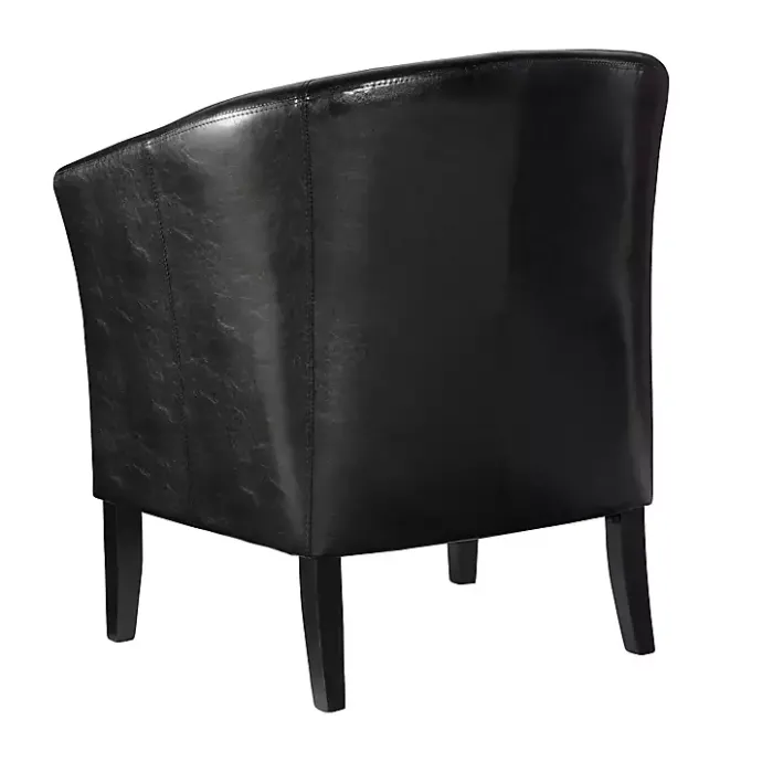 Outlet Kirklands Home Jack Barrel Back Club Chair Black