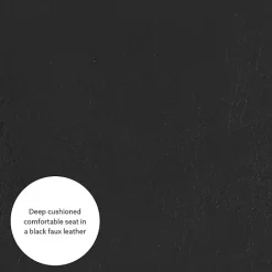 Outlet Kirklands Home Jack Barrel Back Club Chair Black