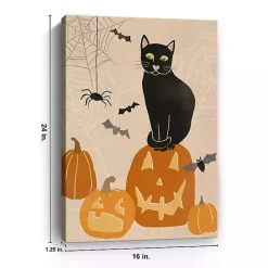 Clearance Kirklands Home Jack 'O Lantern Cat Halloween Wall Plaque, 24 in.