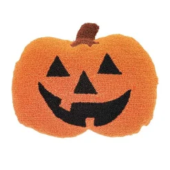 New Kirklands Home Jack-O-Lantern Shaped Halloween Throw Pillow