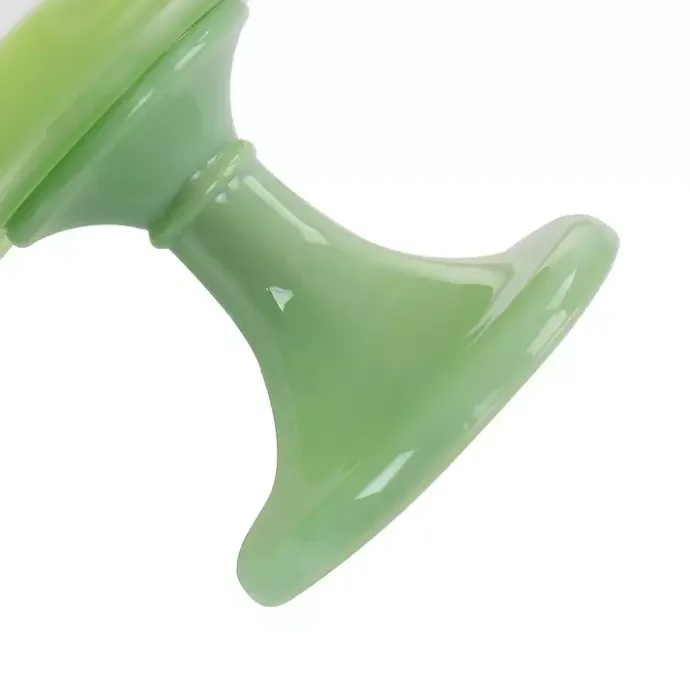 Sale Kirklands Home Jadeite Glass Martha Stewart Scalloped Cake Stand Green