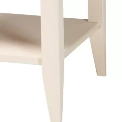 Discount Kirklands Home James Mid-Century 1-Drawer Nightstand Ivory