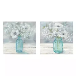 Clearance Kirklands Home Jar Bouquet Giclee Canvas Art Prints, Set of 2 Multi