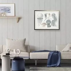 Sale Kirklands Home Jellyfish Collage Bronze Framed Art Print