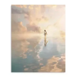 Online Kirklands Home Jesus Walking on Water Canvas Art Print, 16x20 in.