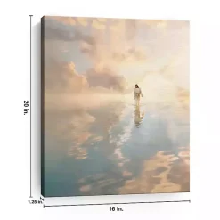 Online Kirklands Home Jesus Walking on Water Canvas Art Print, 16x20 in.
