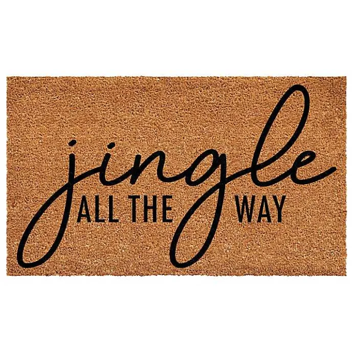 Hot Kirklands Home Jingle All the Way Coir Doormat