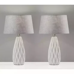 Best Kirklands Home Joan Table Lamps, Set of 2 Gray