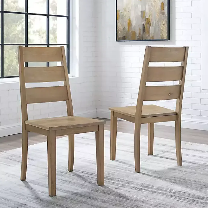 Online Kirklands Home Jolie Ladder Back 2-pc. Dining Chair Set Tan