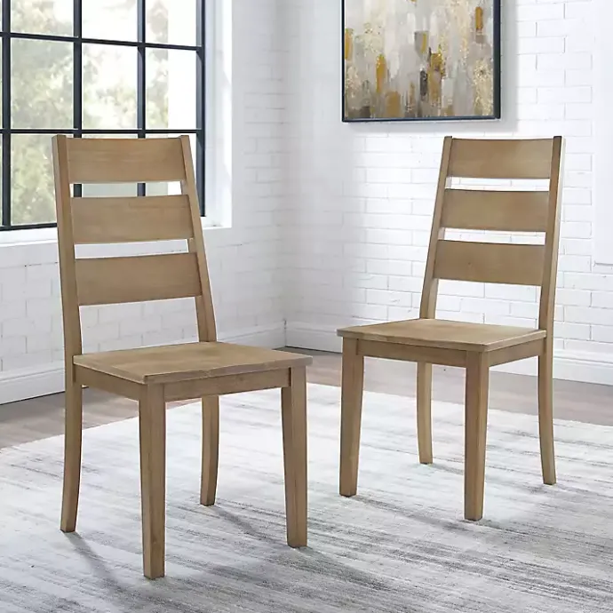Online Kirklands Home Jolie Ladder Back 2-pc. Dining Chair Set Tan