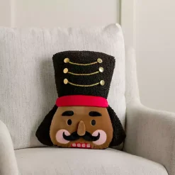 Discount Kirklands Home Jolly Nutcracker Shaped Pillow