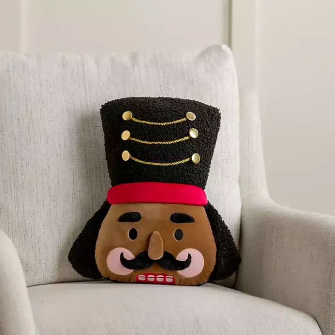 Discount Kirklands Home Jolly Nutcracker Shaped Pillow