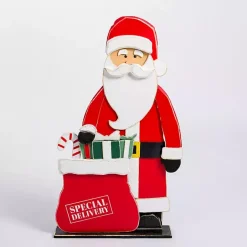 Discount Kirklands Home Jolly Santa with Presents Porch Figurine