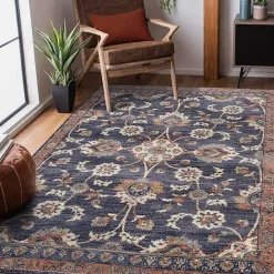 Best Kirklands Home Jordan Bea Navy Blue Area Rug, 6x9