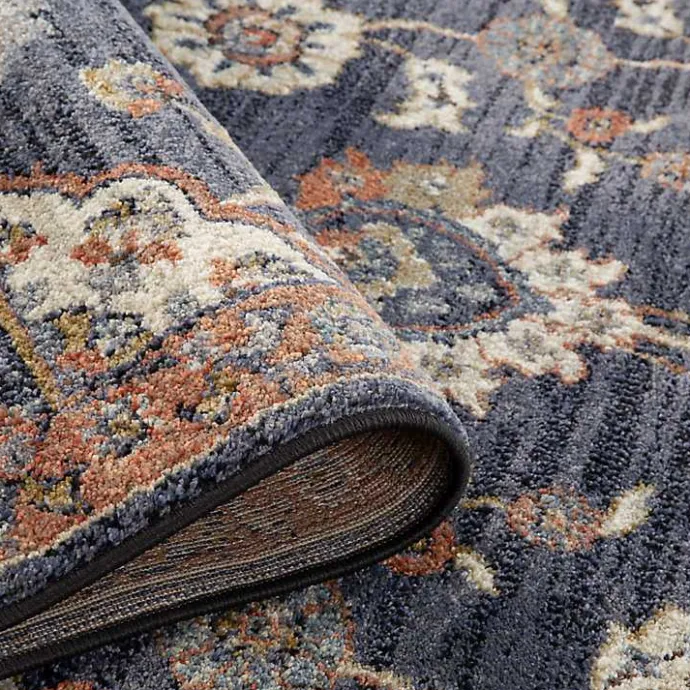 Best Kirklands Home Jordan Bea Navy Blue Area Rug, 6x9