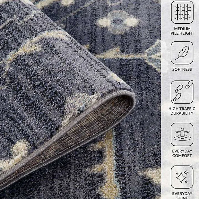 Discount Kirklands Home Jordan Eva Medallion Runner, 2x10 Purple