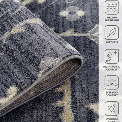 Outlet Kirklands Home Jordan Eva Medallion Area Rug, 6x9 Purple