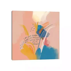 Clearance Kirklands Home Joy Anyway Abstract Canvas Art Print
