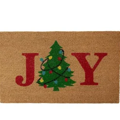 Best Kirklands Home Joy Christmas Tree Coir Doormat