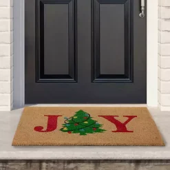 Best Kirklands Home Joy Christmas Tree Coir Doormat
