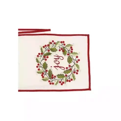 Outlet Kirklands Home Joy Holly Wreath Table Runner