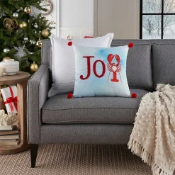 Online Kirklands Home Joy Santa Lobster Pom Pom Pillow