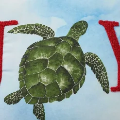 Kirklands Home Joy Sea Turtle Pom Pom Pillow