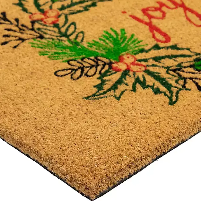 Hot Kirklands Home Joy Wreath Decorative Christmas Doormat