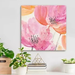 Discount Kirklands Home Joyous I Canvas Art Print Pink