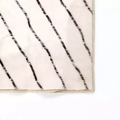 Best Kirklands Home Julia Black and White Washable Runner, 2x7