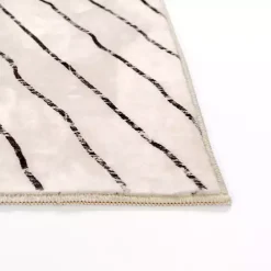 Best Kirklands Home Julia Black and White Washable Runner, 2x7