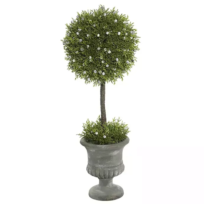 Clearance Kirklands Home Juniper Ball Tree in Pedestal Urn