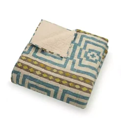 Sale Kirklands Home Justina Blakeney Blue Hypnotic Queen Quilt Set