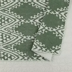 New Kirklands Home Justina Blakeney Aisha King Quilt Set Green