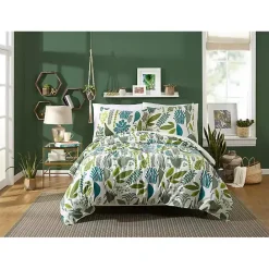 Clearance Kirklands Home Justina Blakeney Green Jardin King Duvet Set