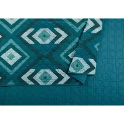 Clearance Kirklands Home Justina Blakeney Midway 3-pc. Full/Queen Quilt Set Blue