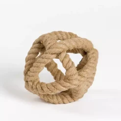 Best Kirklands Home Jute Rope Knot Sphere Brown