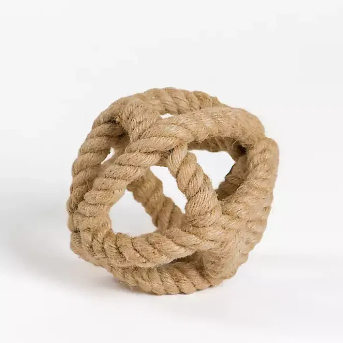 Best Kirklands Home Jute Rope Knot Sphere Brown