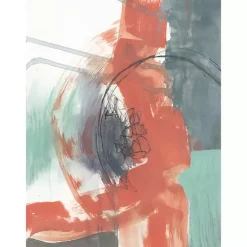 New Kirklands Home Juxtaposed Coral I Canvas Art Print