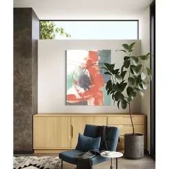 New Kirklands Home Juxtaposed Coral I Canvas Art Print