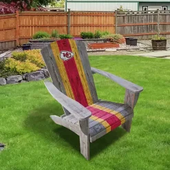 Hot Kirklands Home Kansas City Chiefs Adirondack Outdoor Chair Brown