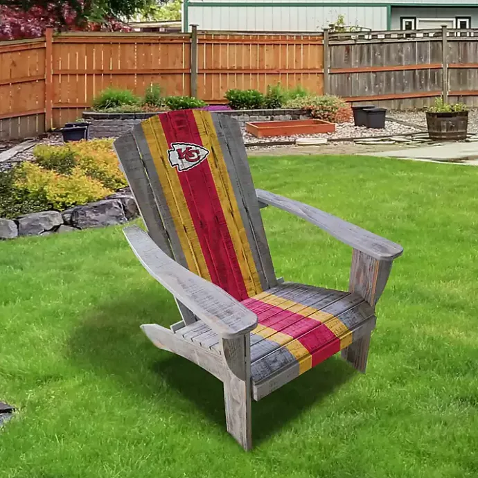 Hot Kirklands Home Kansas City Chiefs Adirondack Outdoor Chair Brown
