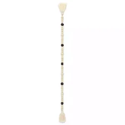 Best Kirklands Home Kara Black Beaded Wood Polygon Decorative Garland