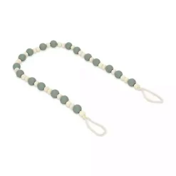 New Kirklands Home Kara Beaded Wood Decorative Garland Blue