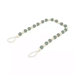 New Kirklands Home Kara Beaded Wood Decorative Garland Blue